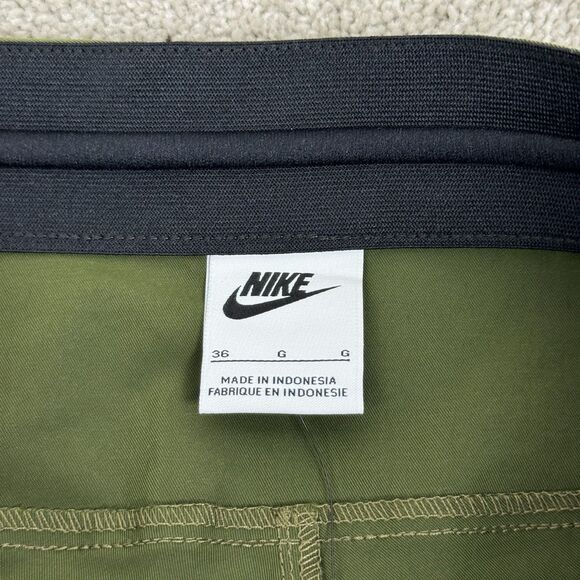 NIKE TECH WOVEN UTILITY CARGO PANTS SIZE 36 MEN'S OLIVE GREEN TAPERED DH3866-326 - Picture 3 of 8